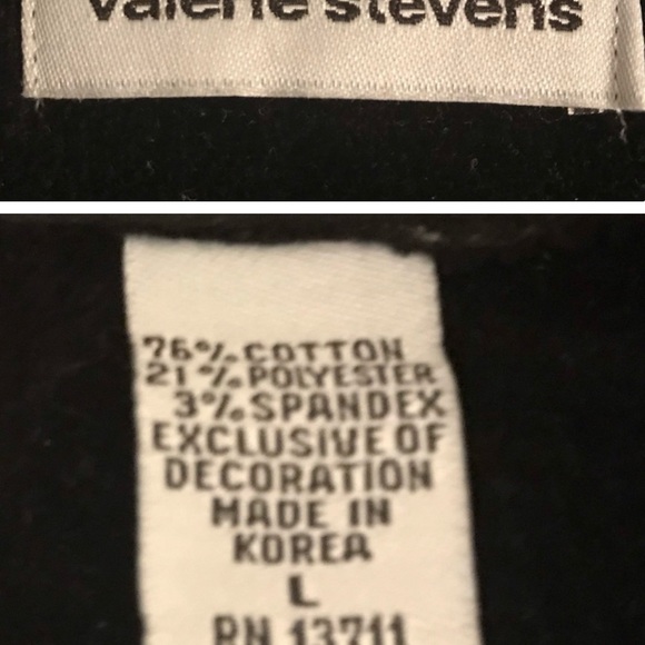 Valerie Stevens Black Velvet Robe size L - Picture 6 of 6